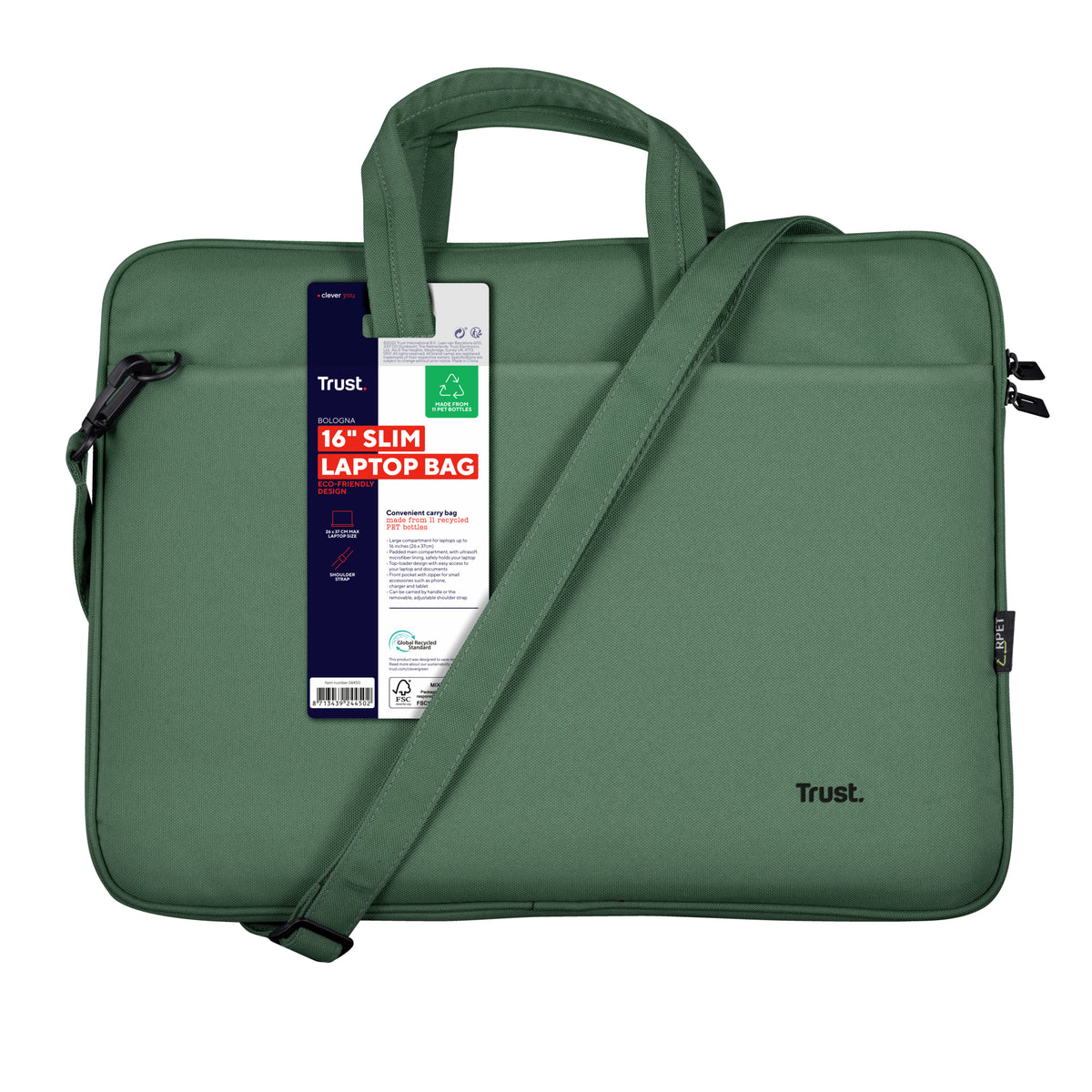 Trust Bologna 40,6 cm (16") Malette Vert