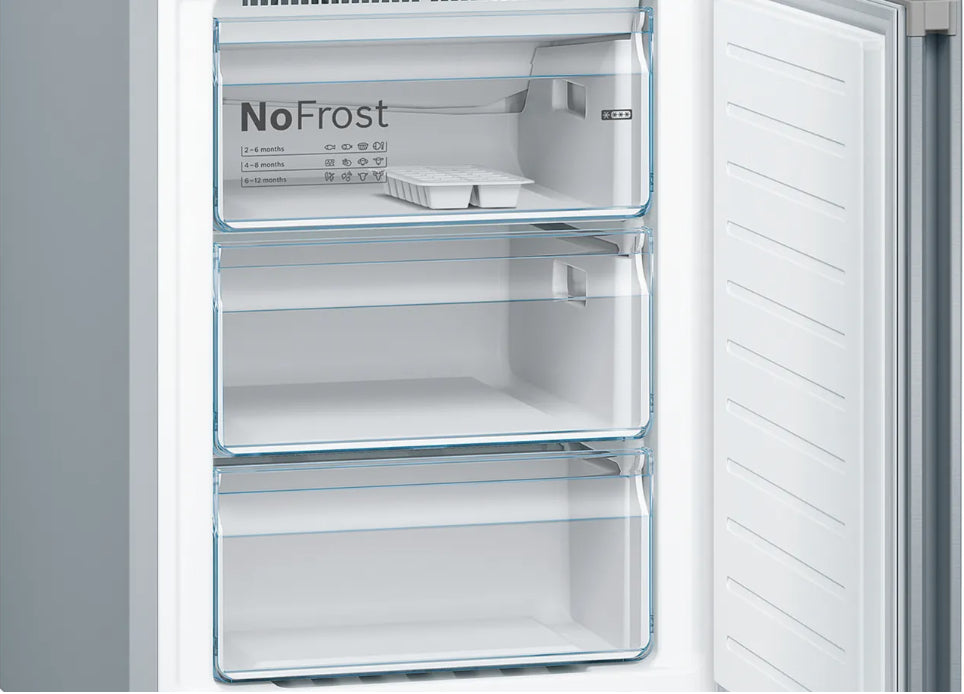 Bosch Bosch Serie 4 KGN39VIEB réfrigérateur-congélateur Pose libre 368 L Acier inoxydable