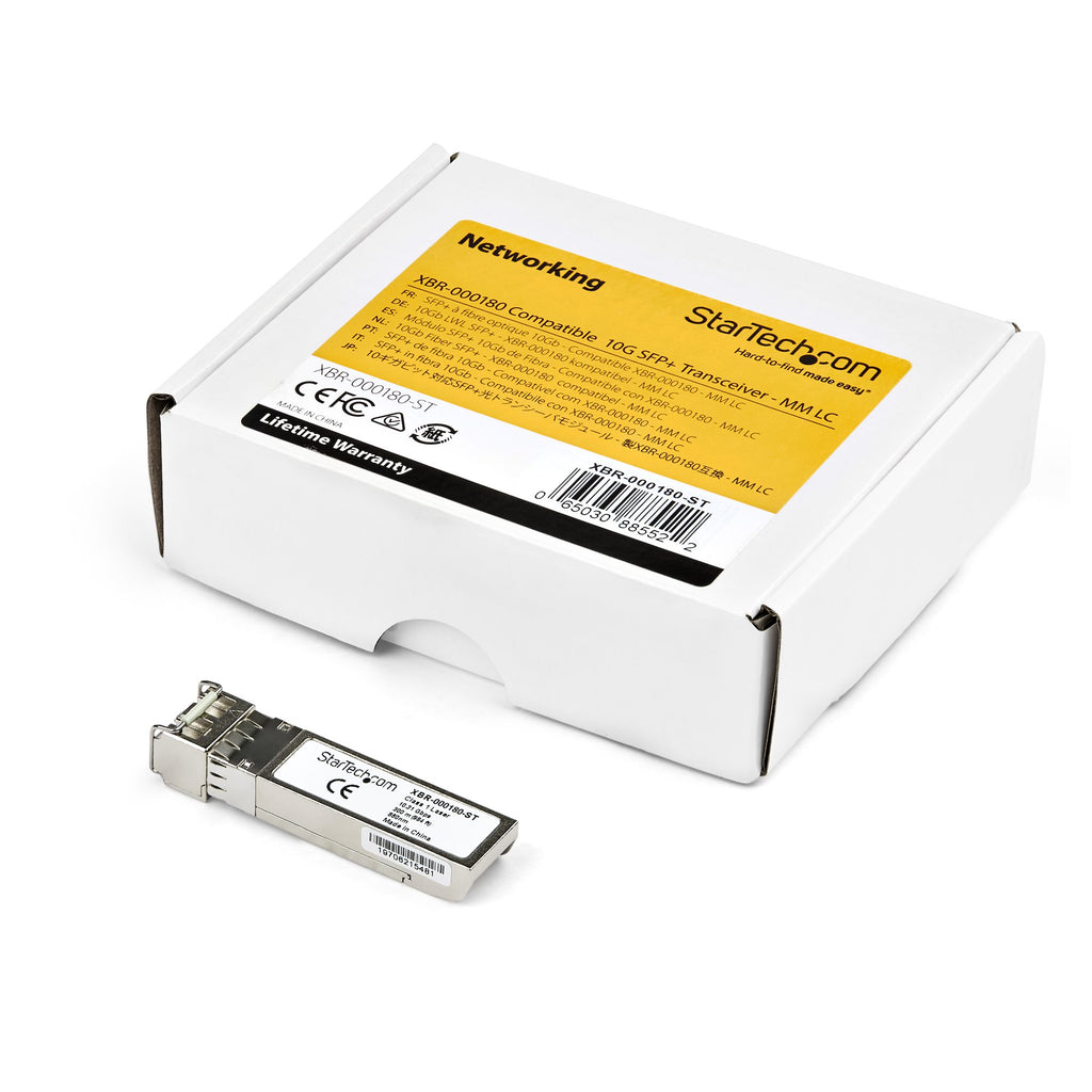 StarTech.com Brocade 10G-SFPP-LRM Compatible SFP Module - 10GBASE-LRM - 10GE SFP 10GbE Multimode Fiber MMF Optic Transceiver - 200m DDM SFP+ transceiver modul 10 Gigabit Ethernet - vue 4