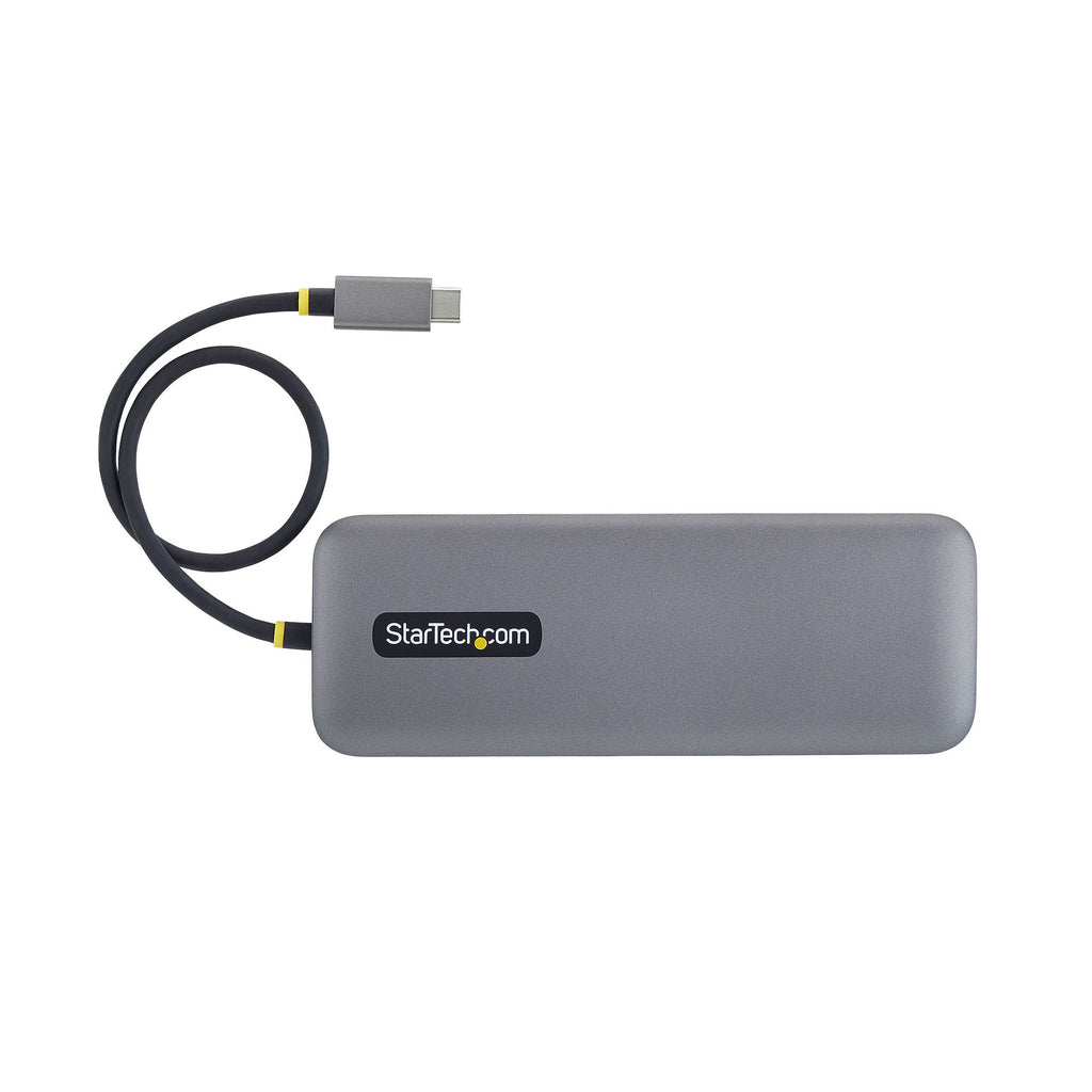 StarTech.com Adaptateur Multiport USB-C vers Deux Ports DisplayPort 10-en-1, Recharge Power Delivery 100 W, 2 x 4K 60Hz, Hub 5 Ports à 5 Gbps, Gigabit Ethernet, Mini Dock Type-C