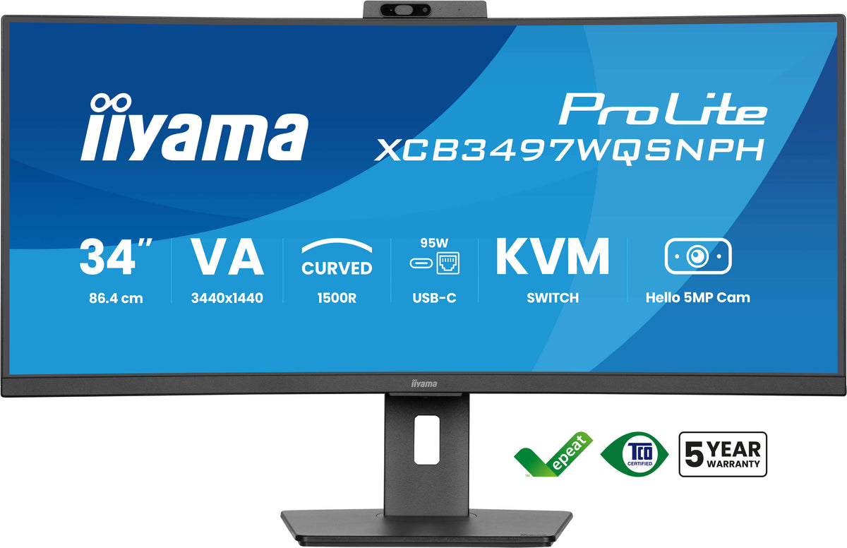 iiyama ProLite XCB3497WQSNPH-B1 Écran PC 34" UltraWide Quad HD LED Noir