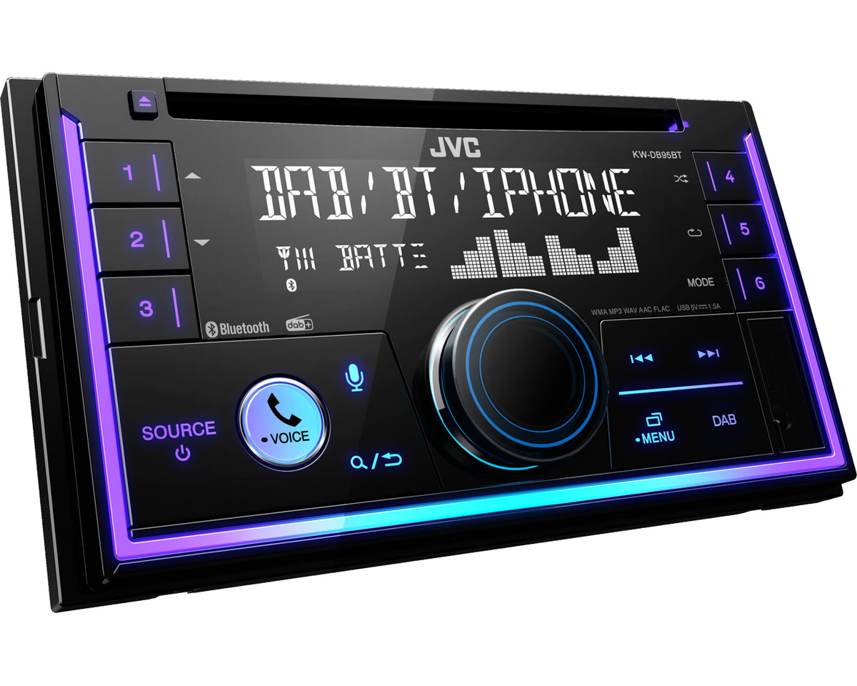 JVC KW-DB95BT Noir 200 W Bluetooth