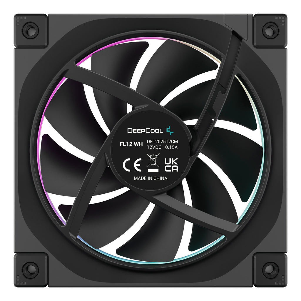 DeepCool FL12 Ventilateur 120x120x25 mm, Noir