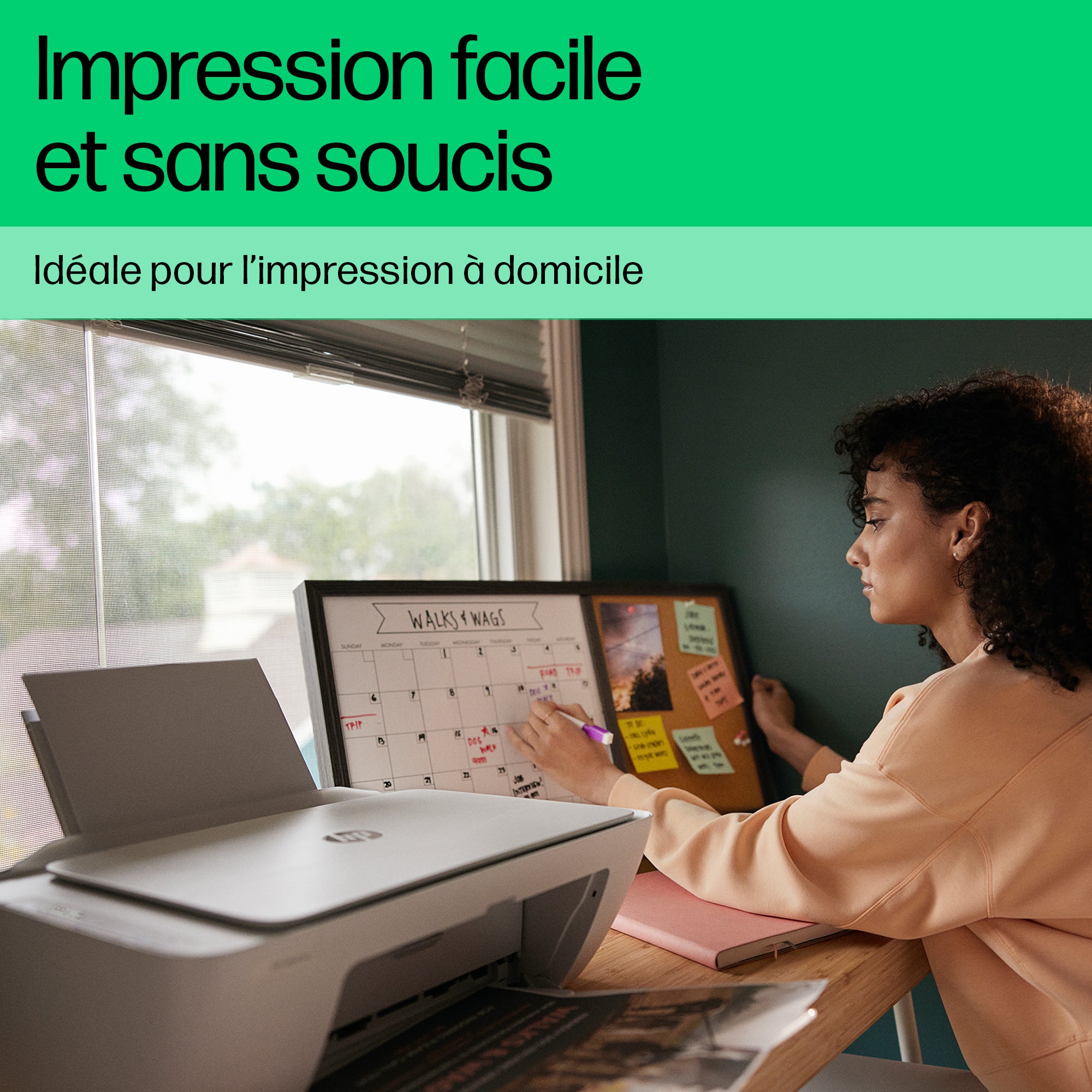 HP DeskJet 2810e Sans fil All-in-One Couleur Imprimante, Instant Ink; copieur, scanner
