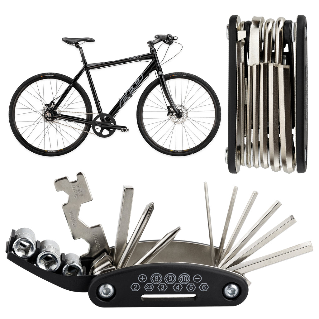ZESTAW KLUCZY NARZĘDZI ROWEROWYCH MULTITOOL 16w1