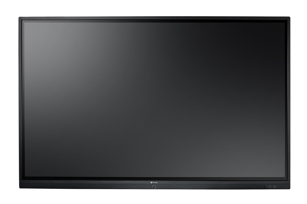 AG Neovo IFP-7502 Écran plat interactif 189,2 cm (74.5") LCD Wifi 350 cd/m² 4K Ultra HD Noir Écran tactile Intégré dans le processeur Android 8.0