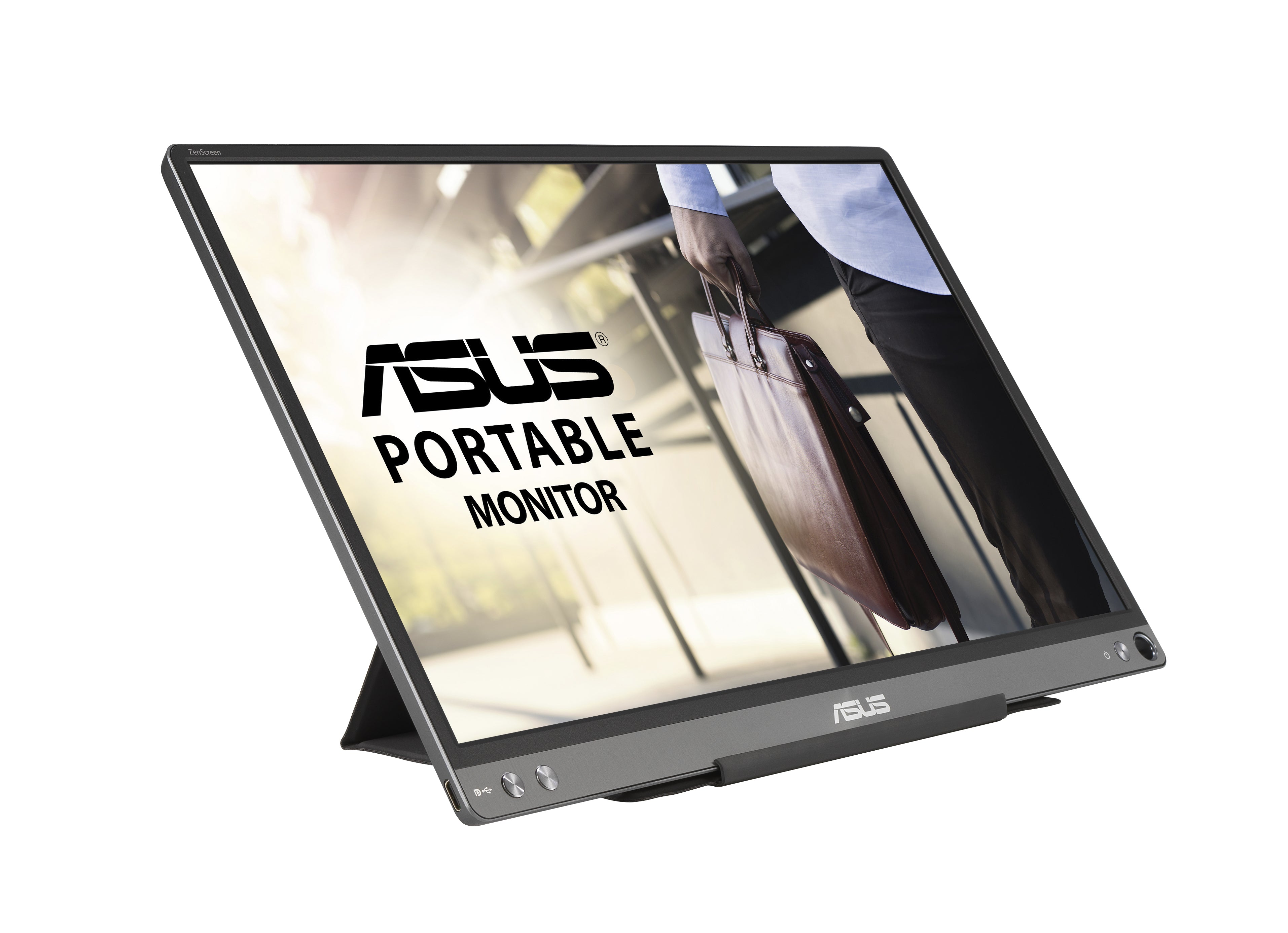 ASUS ZenScreen MB16ACE écran plat de PC 39,6 cm (15.6") 1920 x 1080 pixels Full HD LED Gris