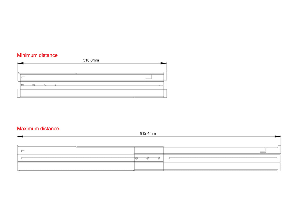 Conceptronic RRK02 Kit de Rails pour Onduleurs, Montage sur Rack, Gris