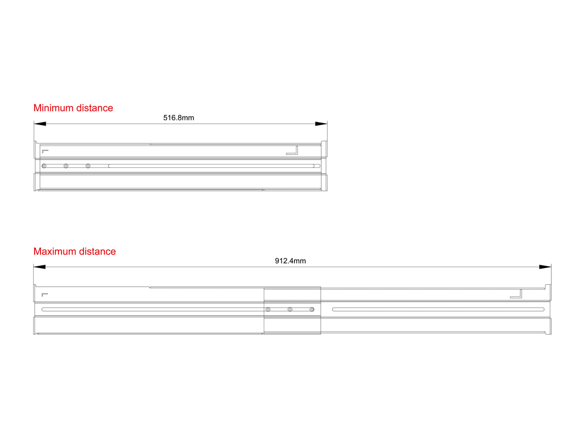 Conceptronic RRK02 Kit de Rails pour Onduleurs, Montage sur Rack, Gris
