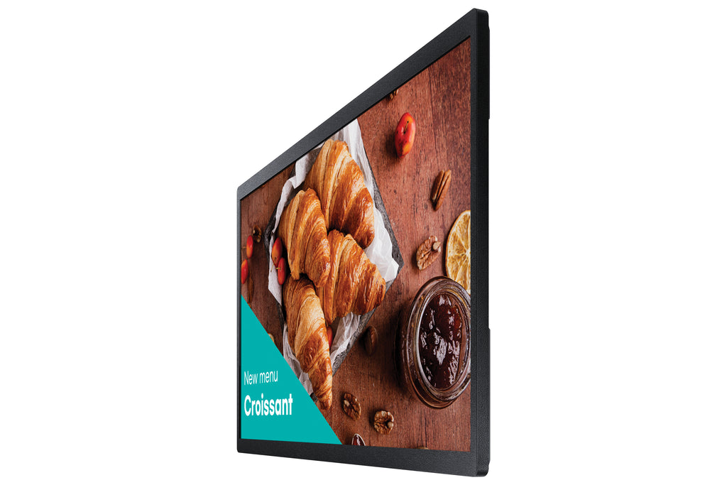 Samsung Samsung QB24C Écran plat de signalisation numérique 61 cm (24") LED Wifi 250 cd/m² Full HD Noir Intégré dans le processeur Tizen 16/7