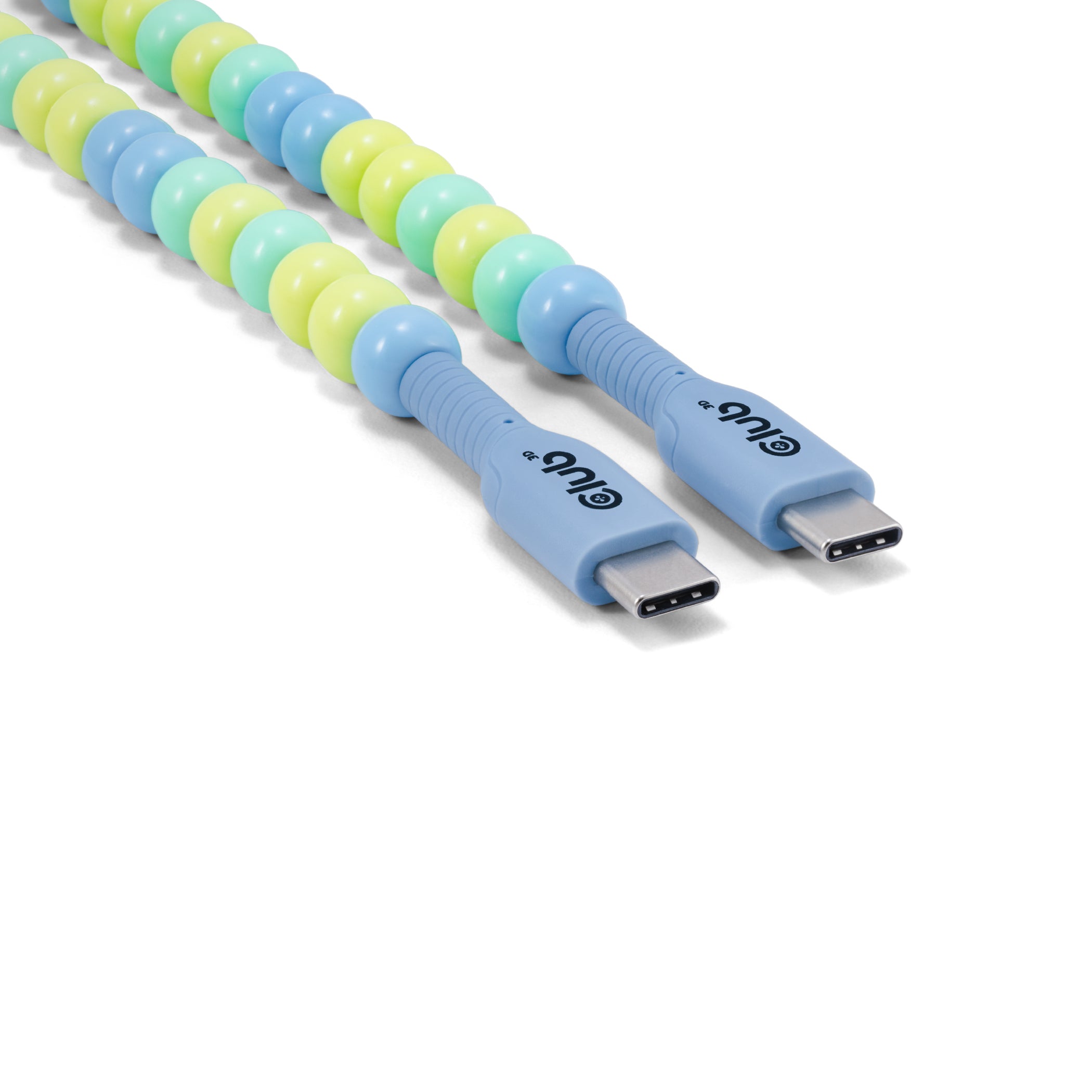 CLUB3D CAC-3011 câble USB 2 m USB C 0,48 Gbit/s 60 W Bleu, Vert