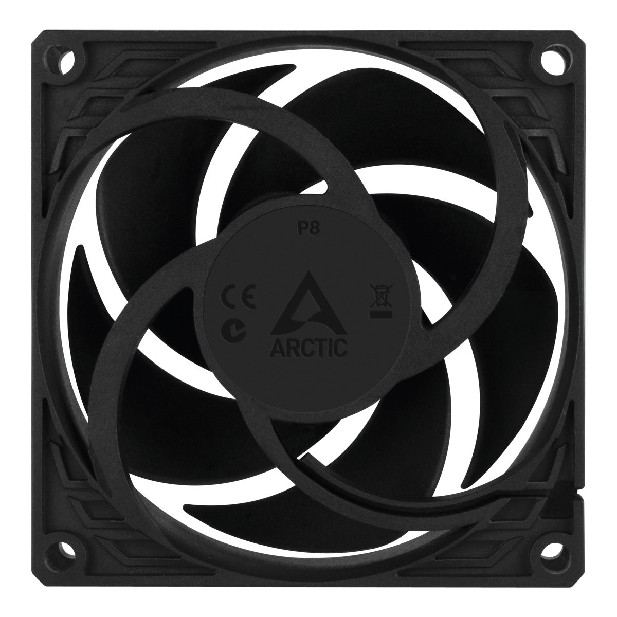 Ventilateur de Boîtier PC P8 8 cm Noir