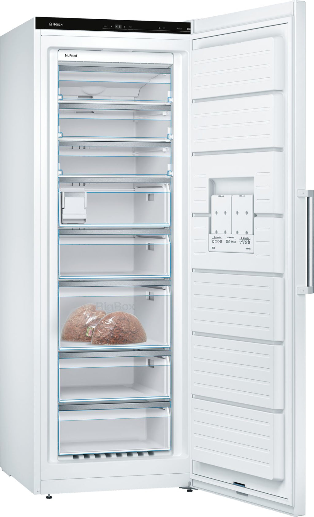 Bosch Bosch Serie 6 GSN58AWDV congélateur Congélateur vertical Pose libre 366 L Blanc
