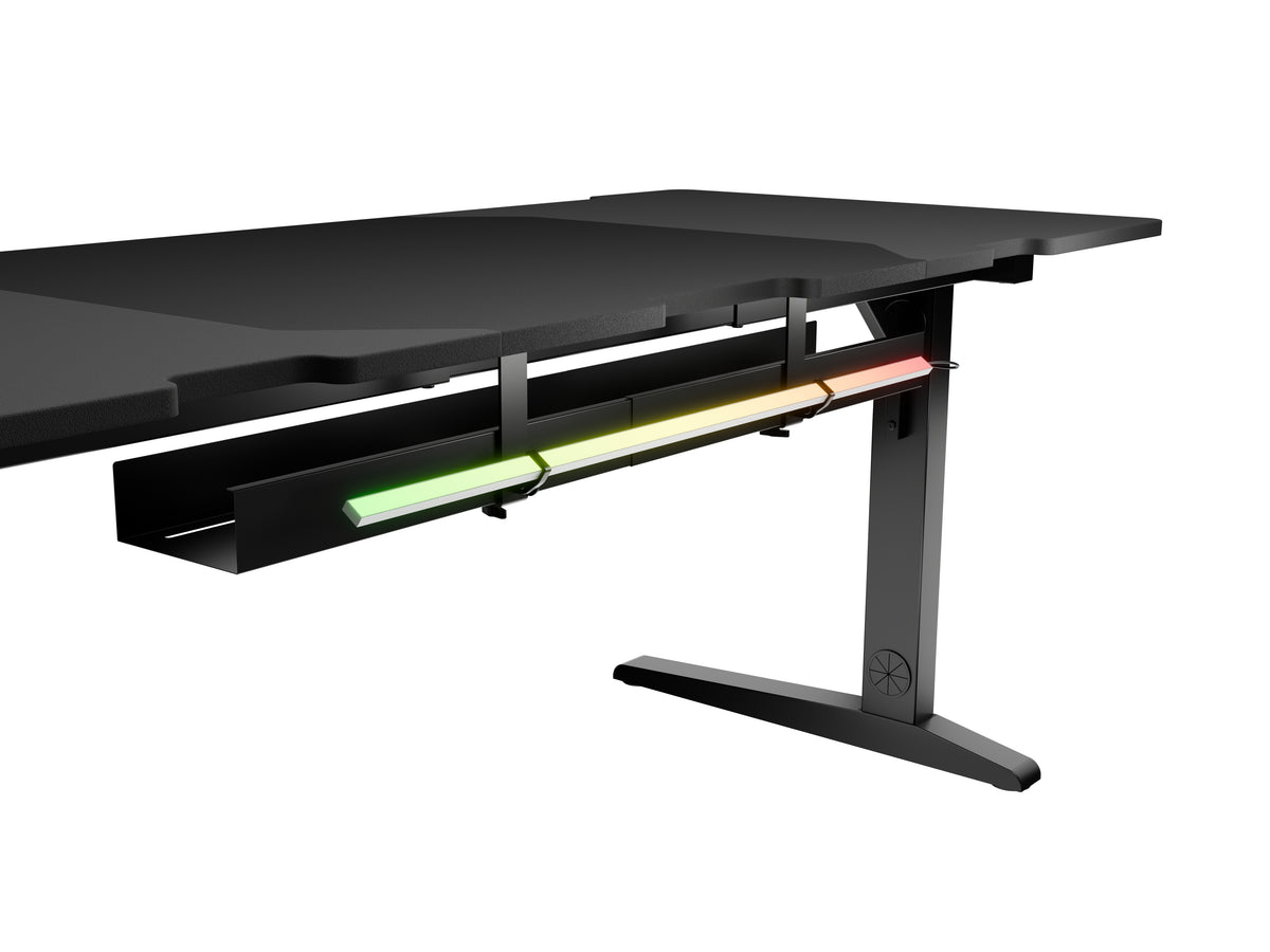 Bureau d'ordinateur GENESIS NDS-2251, Noir, Rectangulaire