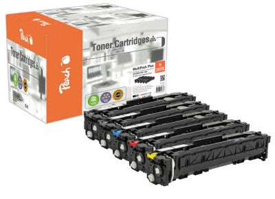 Cartouches de Toner Compatibles PT1187, Noir, Cyan, Magenta, Jaune, Lot de 5 Pièces