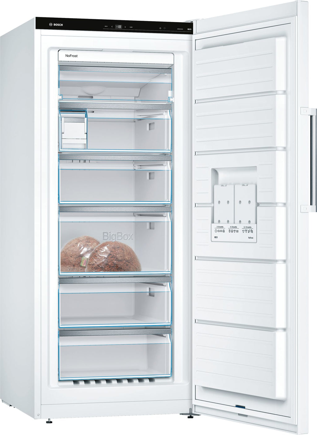 Bosch Bosch Serie 6 GSN51AWDV congélateur Congélateur vertical Pose libre 290 L Blanc