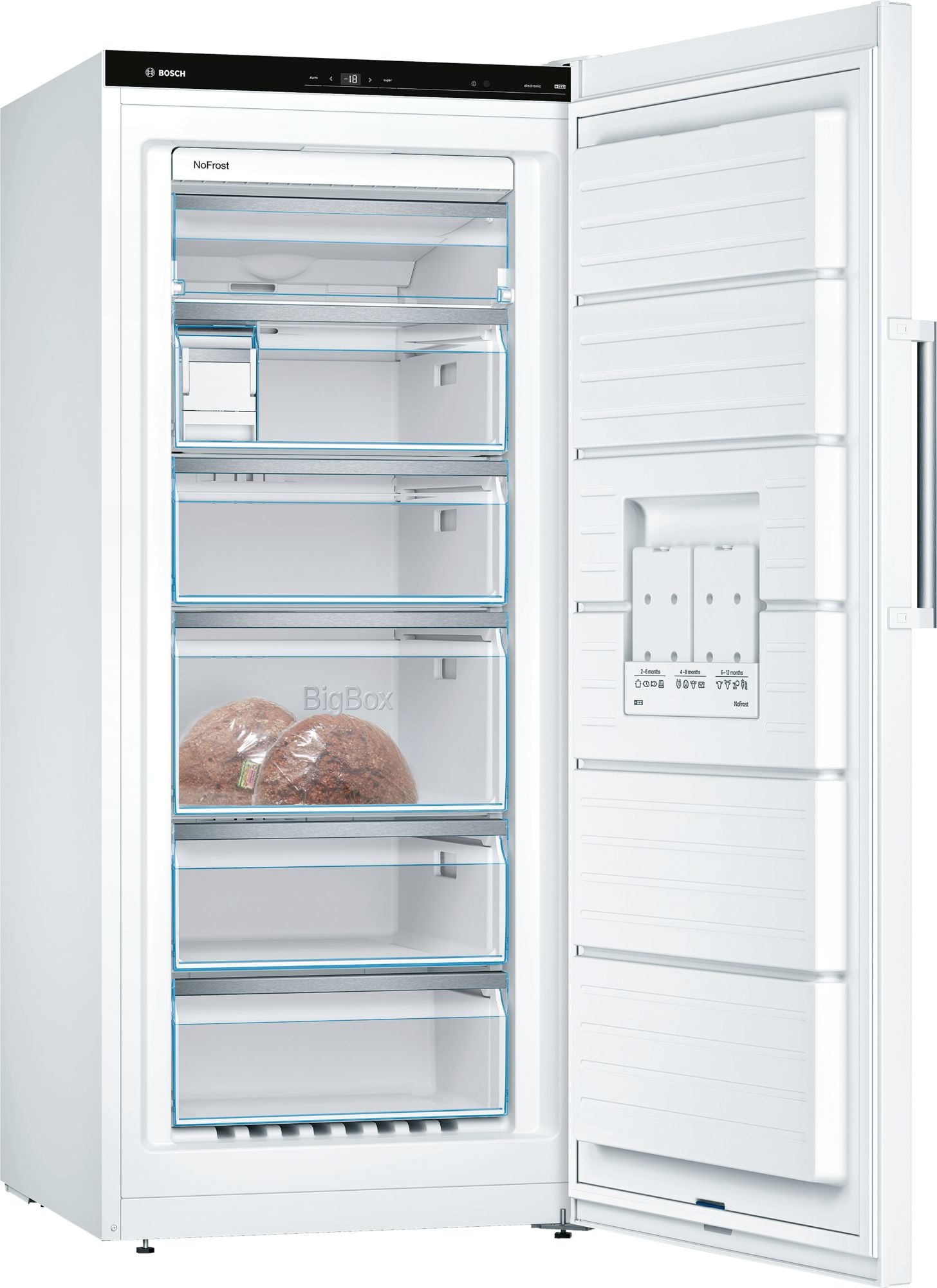 Bosch Bosch Serie 6 GSN51AWDV congélateur Congélateur vertical Pose libre 290 L Blanc
