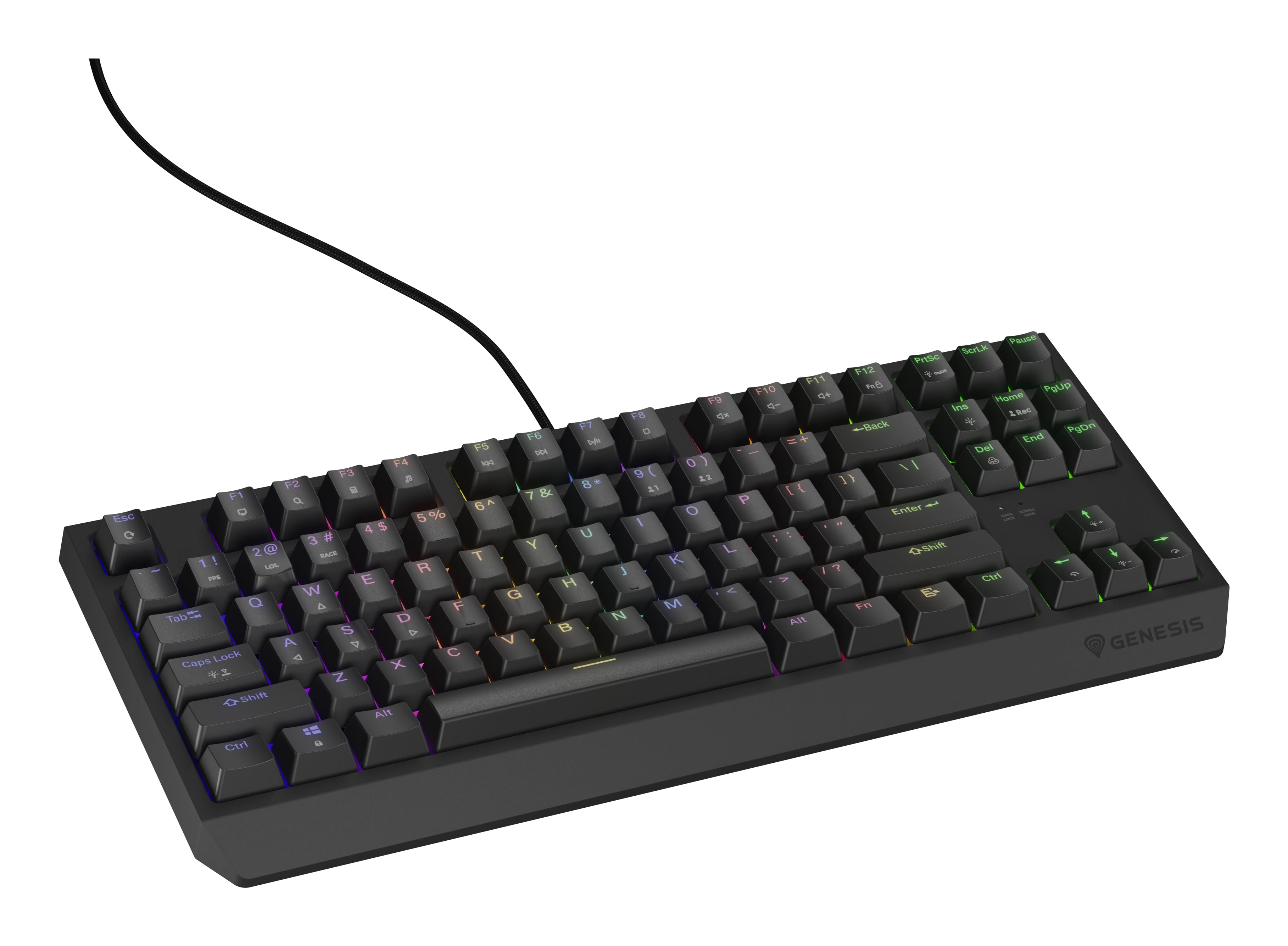 GENESIS Thor 230 TKL clavier Gaming USB QWERTY Anglais américain Noir