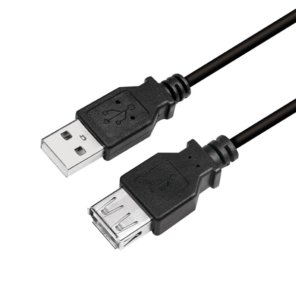 LogiLink CU0011B câble USB USB 2.0 3 m USB A 0,48 Gbit/s Noir