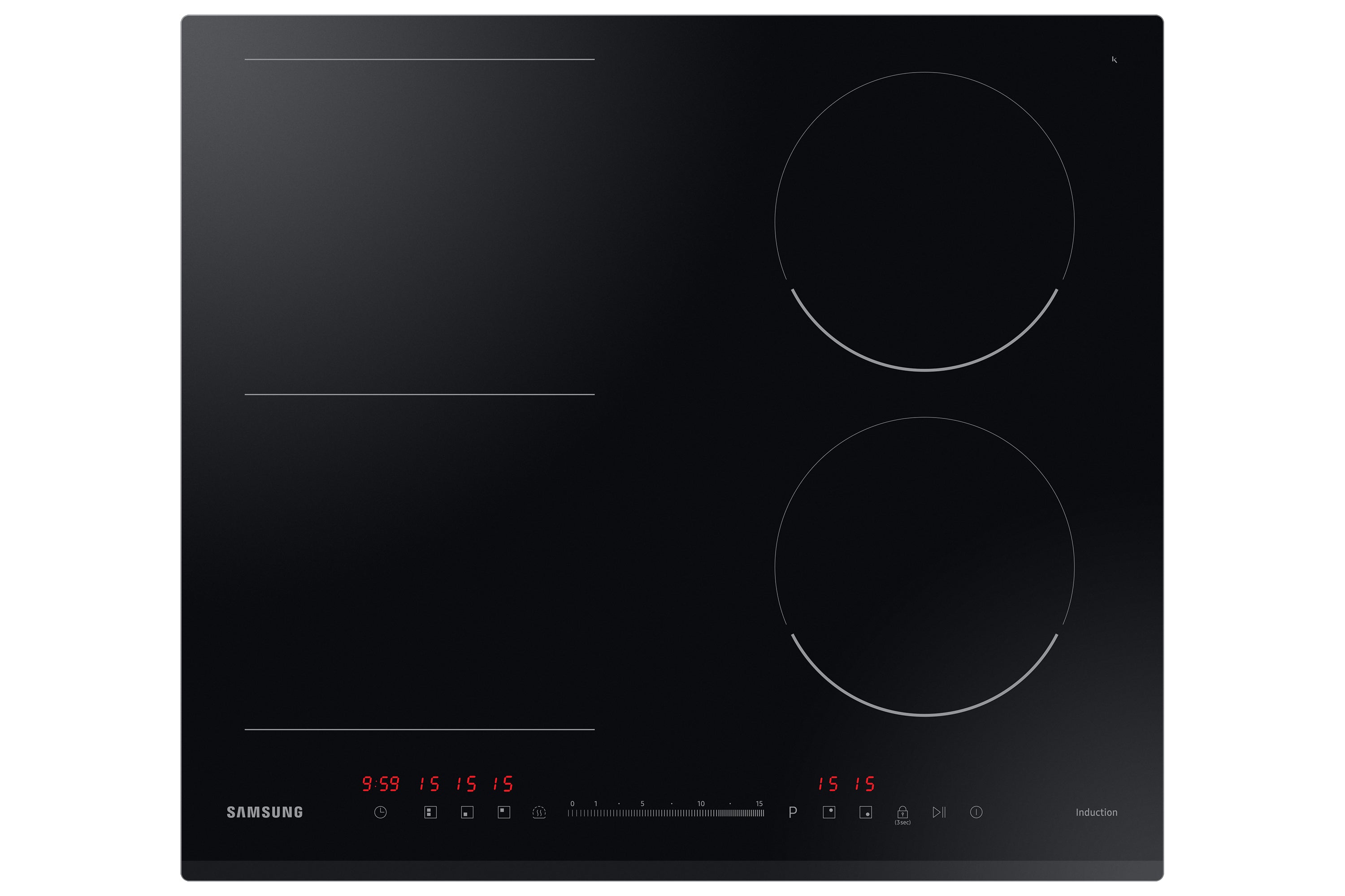 Samsung Samsung NZ64R3747BK Noir Intégré 60 cm Plaque avec zone à induction 4 zone(s)