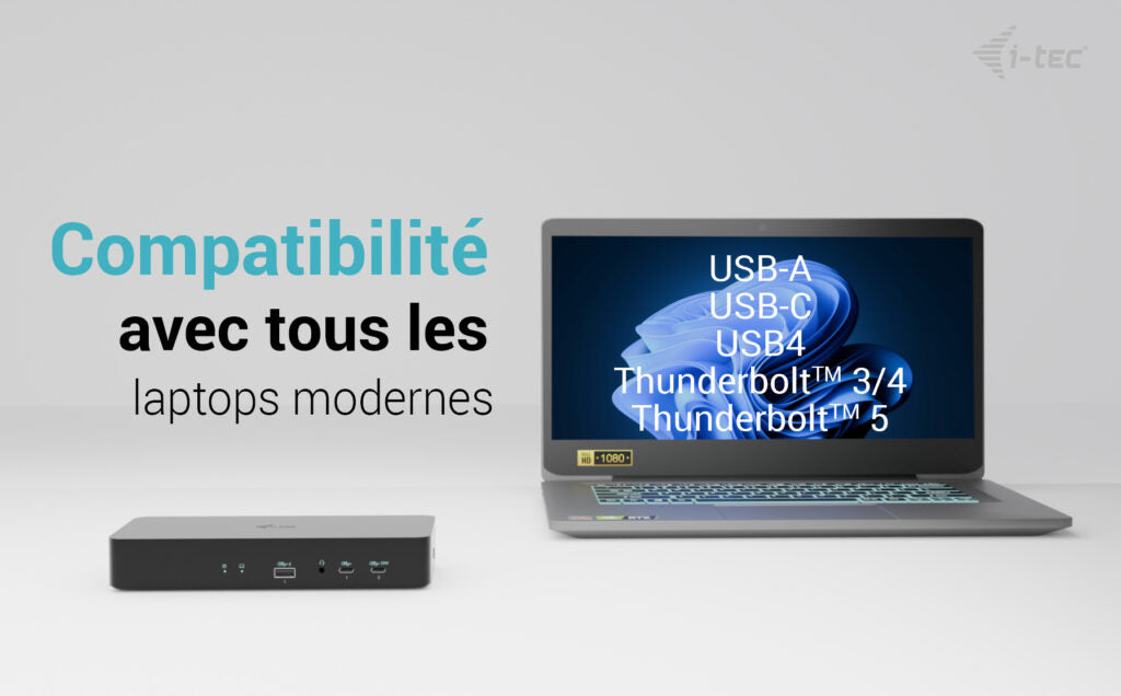 i-tec Station d'accueil Universelle Intelligent Dual Display Power Delivery 100W