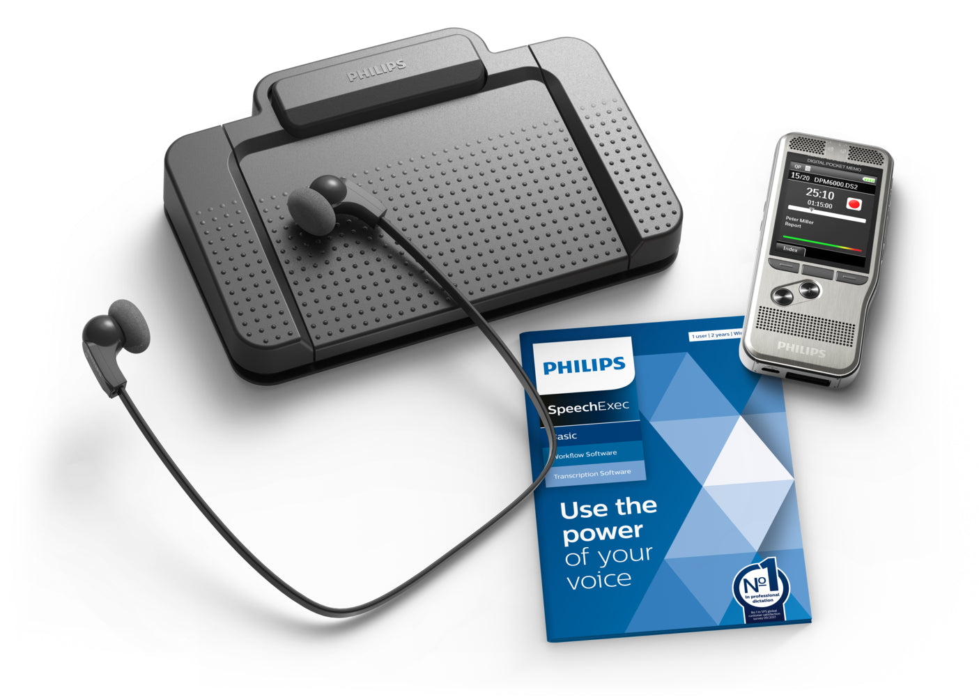 Philips DPM6700/03 système de transcription/traduction Unité de commande à pédale