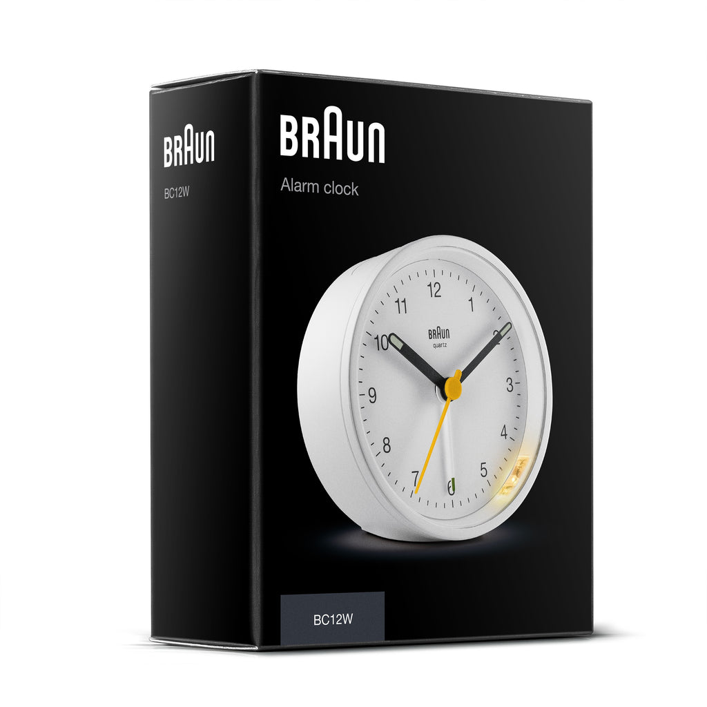 Braun BC12W réveille-matin Réveil à quartz Blanc