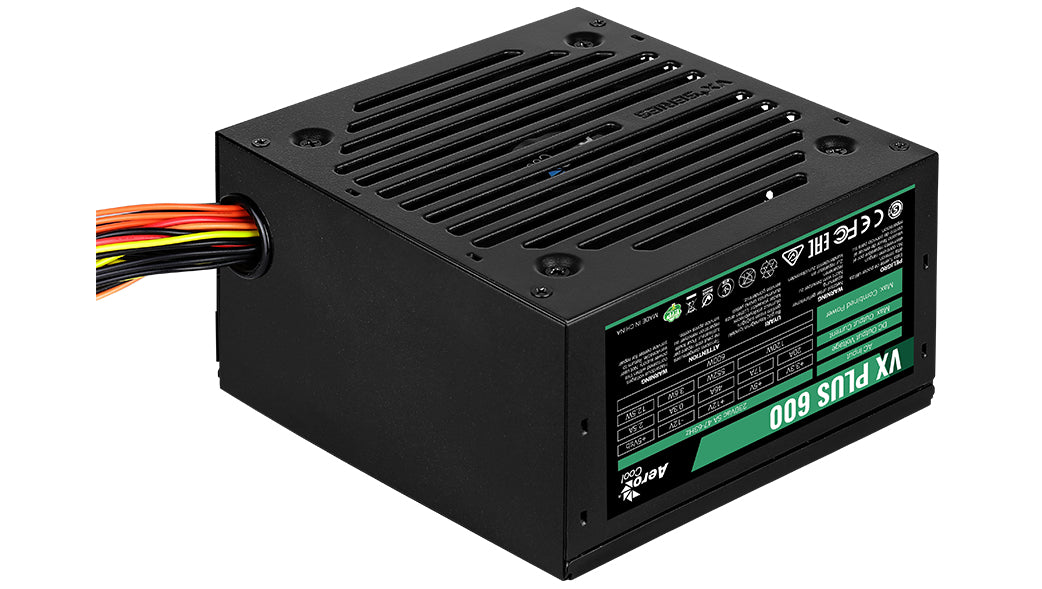 Aerocool VX PLUS 600 unité d'alimentation d'énergie 600 W 20+4 pin ATX ATX Noir