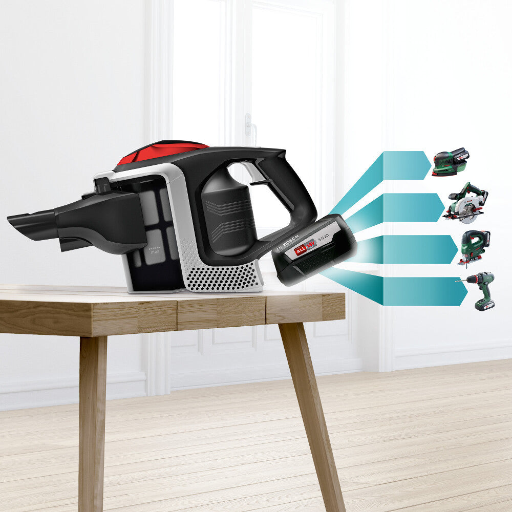 Bosch Bosch BSS81POW1 aspirateur balai et balai électrique Batterie Sec Noir 5 Ah