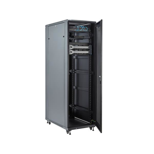 StarTech.com Rack Serveur 42U à 4 Montants, Rack de Données 19" pour le Montage d'Équipements Audiovisuels/IT et d'Ordin