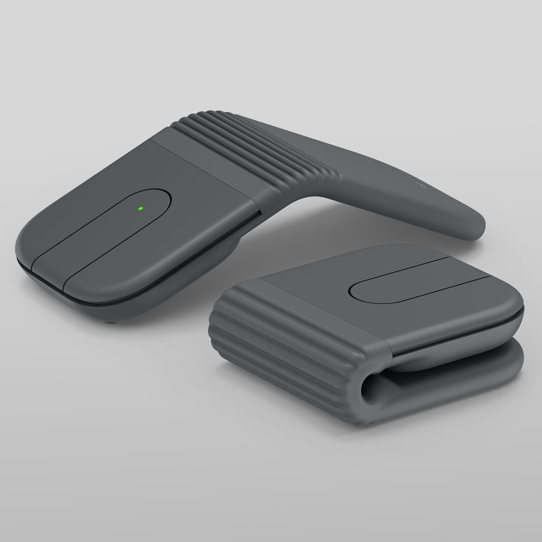 Logitech MOBI FOLD FOR BUSINESS Clavier Pliable, Graphite