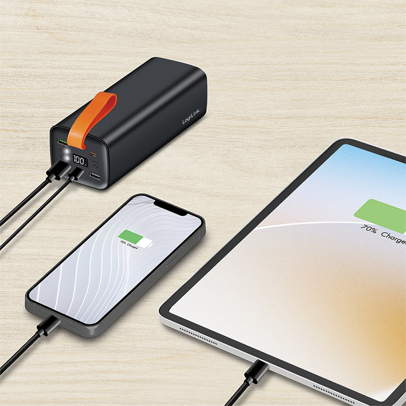 LogiLink PA0351 banque d'alimentation électrique Lithium Polymère (LiPo) 50000 mAh Noir