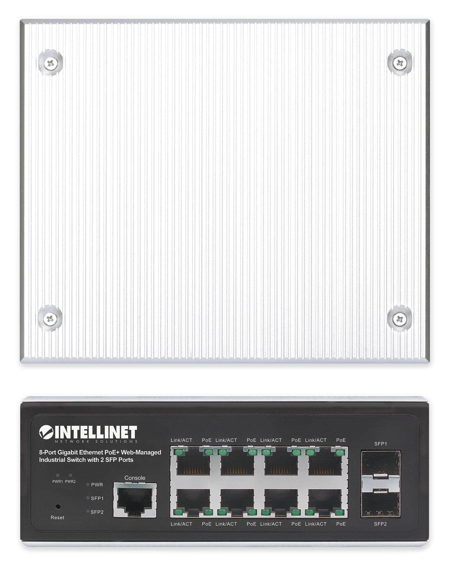 Intellinet 508278 commutateur réseau Géré L2+/L3 Gigabit Ethernet (10/100/1000) Connexion Ethernet, supportant l'alimentation via ce port (PoE) Noir