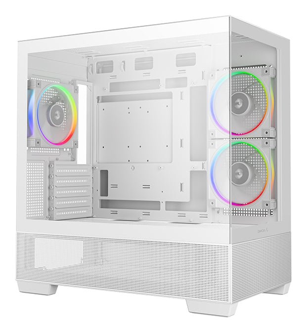 DeepCool CG380 3F WH Boîtier Tower Micro ATX, Blanc