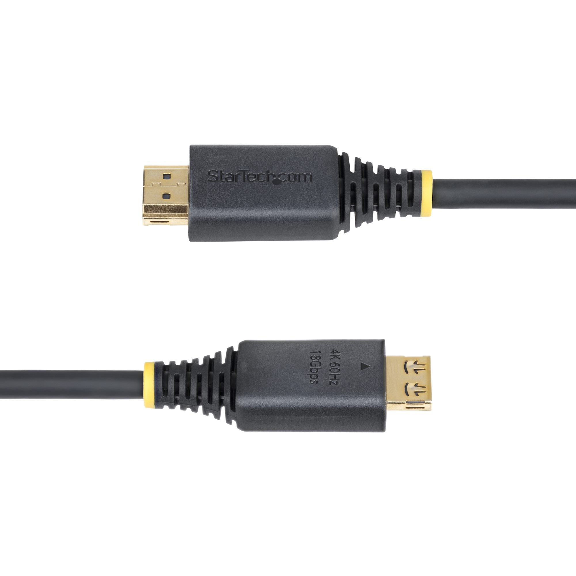 StarTech.com Câble HDMI Haute Vitesse de 2,4 m avec Connecteurs à Verrouillage, 4K 60 Hz/1440p 144 Hz, HDR10/HDCP 2.2/ARC, 18 Gbps, Câble UHD HDMI 2.0 pour Téléviseur/Moniteur/Écran, Gaine TPE