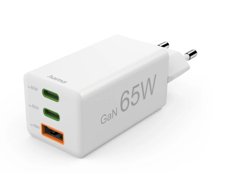 Hama 00201996 Chargeur Secteur Charge Rapide pour Smartphone, Blanc