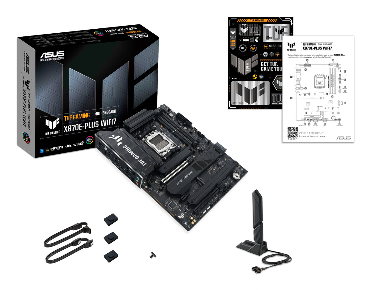 ASUS TUF GAMING X870E-PLUS WIFI7 Carte Mère AMD X870E Socket AM5 ATX