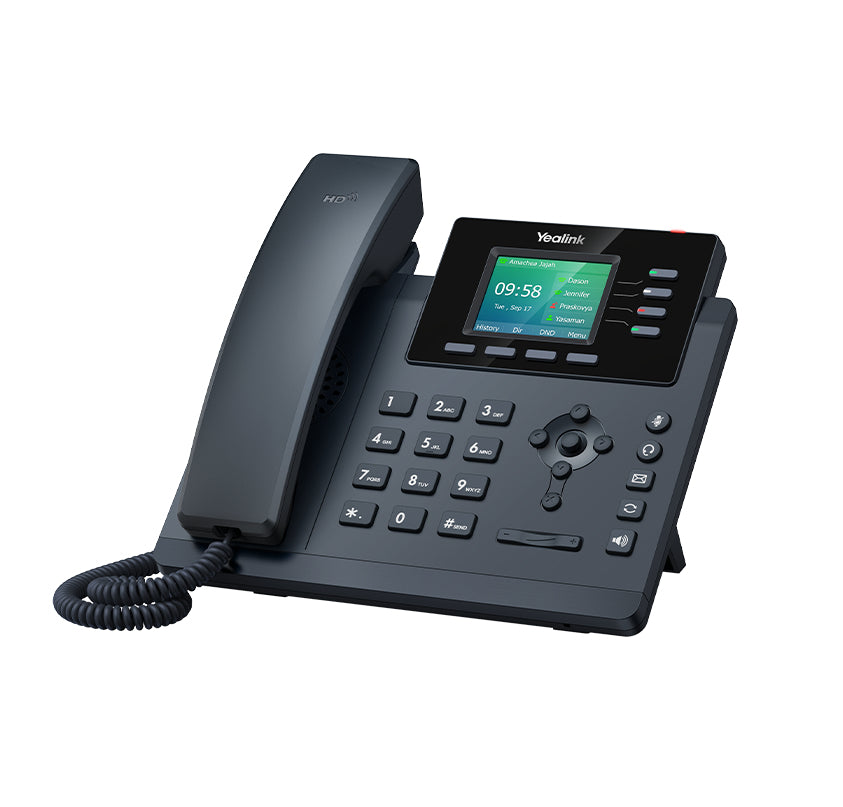 Yealink SIP-T34W téléphone fixe Noir 4 lignes LED Wifi