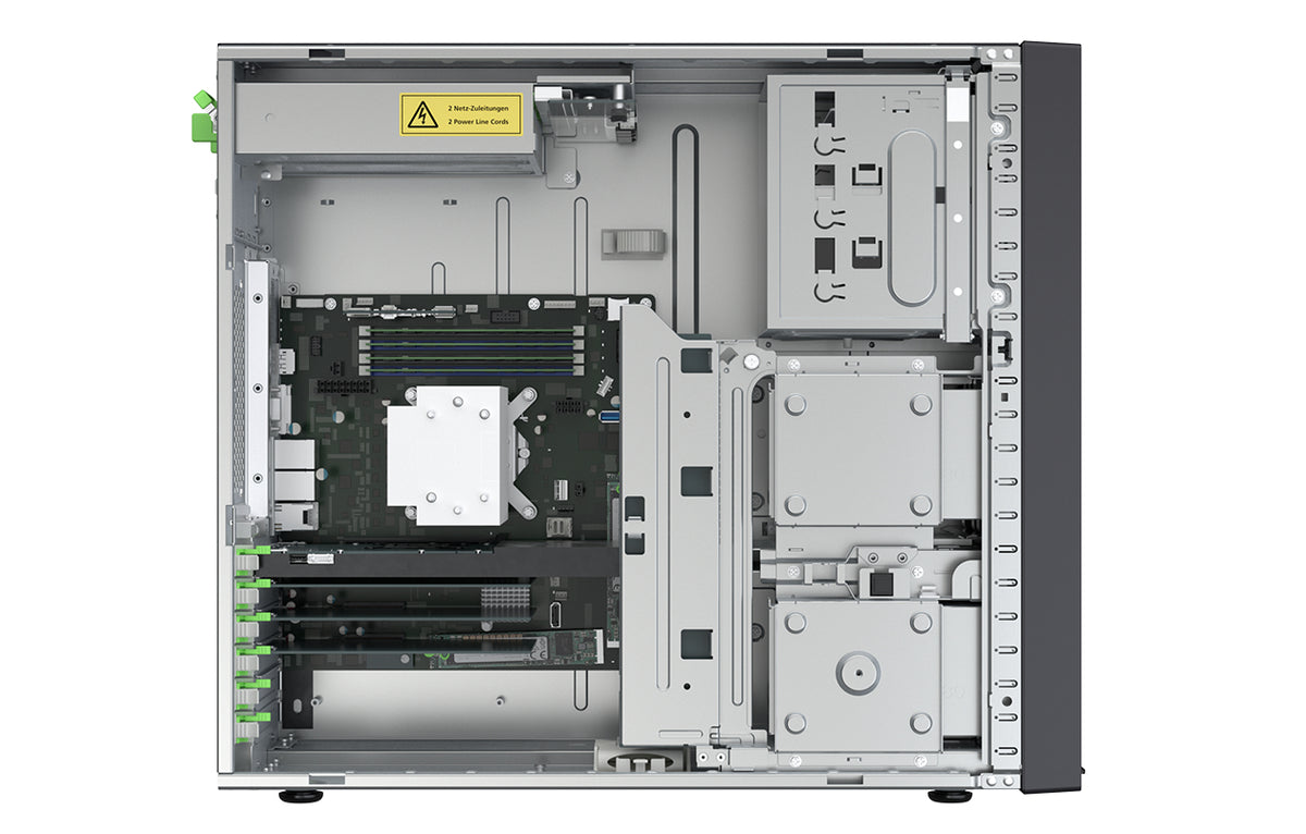Fujitsu PRIMERGY TX1330 M5 serveur Tower Intel Xeon E E-2388G 3,2 GHz 32 Go DDR4-SDRAM 500 W - vue 4
