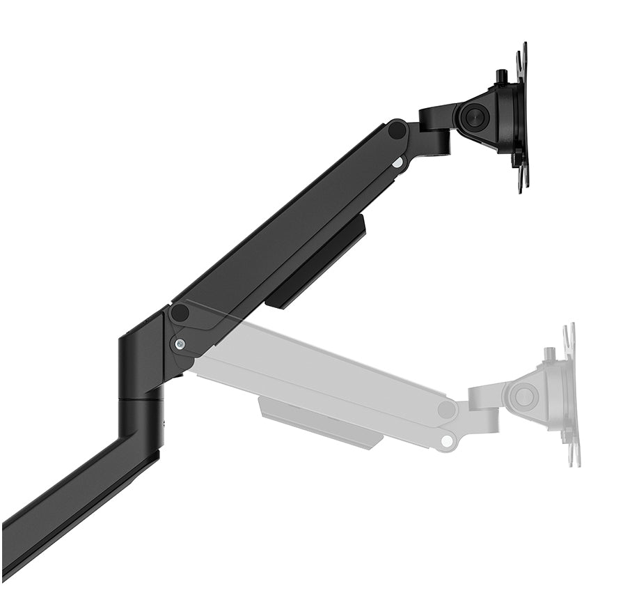 Neomounts DS70-250BL2 Support d'écran à fixer 17-32" - ressort à gaz - Topfix - arrêt 180°