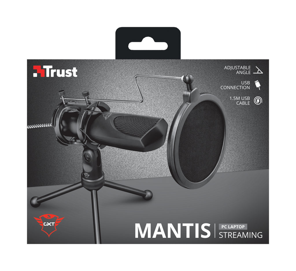 Trust GXT 232 Mantis Noir Microphone de PC - vue 6