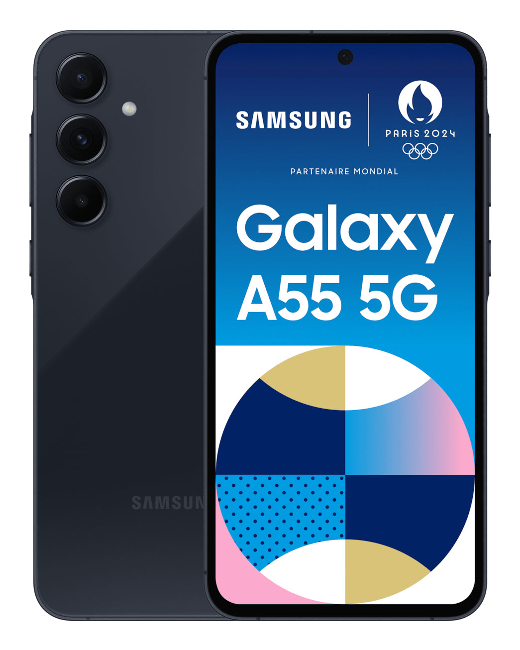 Samsung Samsung Galaxy A55 5G 16,8 cm (6.6") Double SIM hybride USB Type-C 8 Go 128 Go 5000 mAh Marine