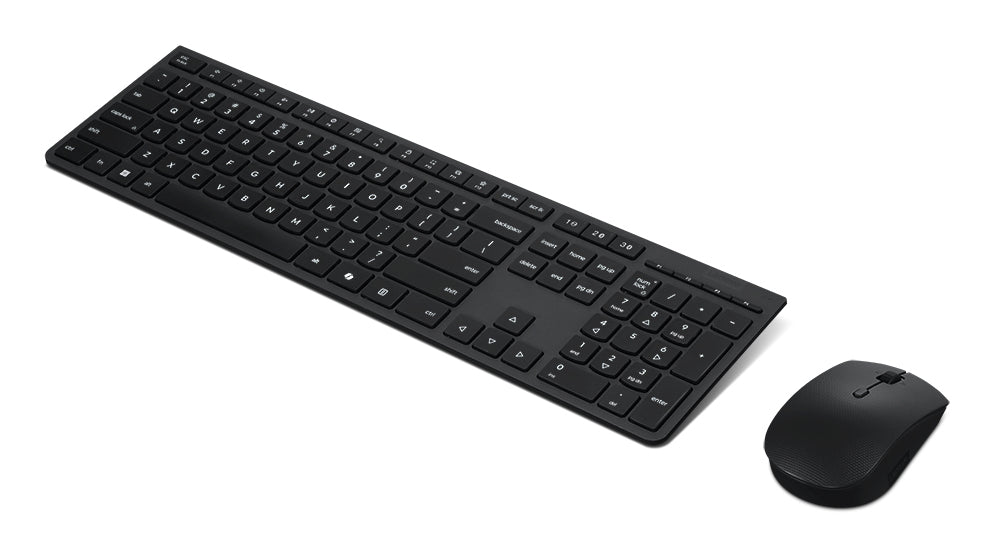 Lenovo 4X31R64328 clavier Souris incluse Bureau RF sans fil + Bluetooth Allemand Noir