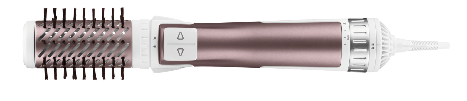 Rowenta Brush Activ Premium Care CF9540 Brosse soufflante à air chaud À chaleur Aluminium, Métallique, Blanc 1000 W 1,8 m