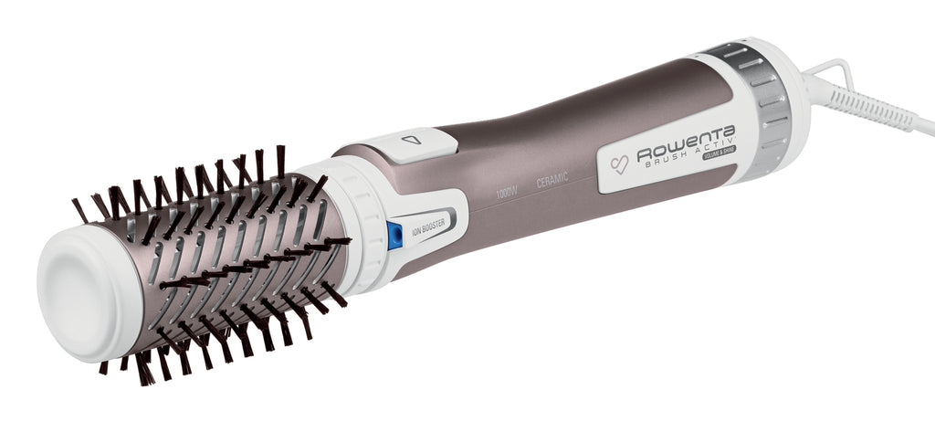 Rowenta Brush Activ Premium Care CF9540 Brosse soufflante à air chaud À chaleur Aluminium, Métallique, Blanc 1000 W 1,8 m