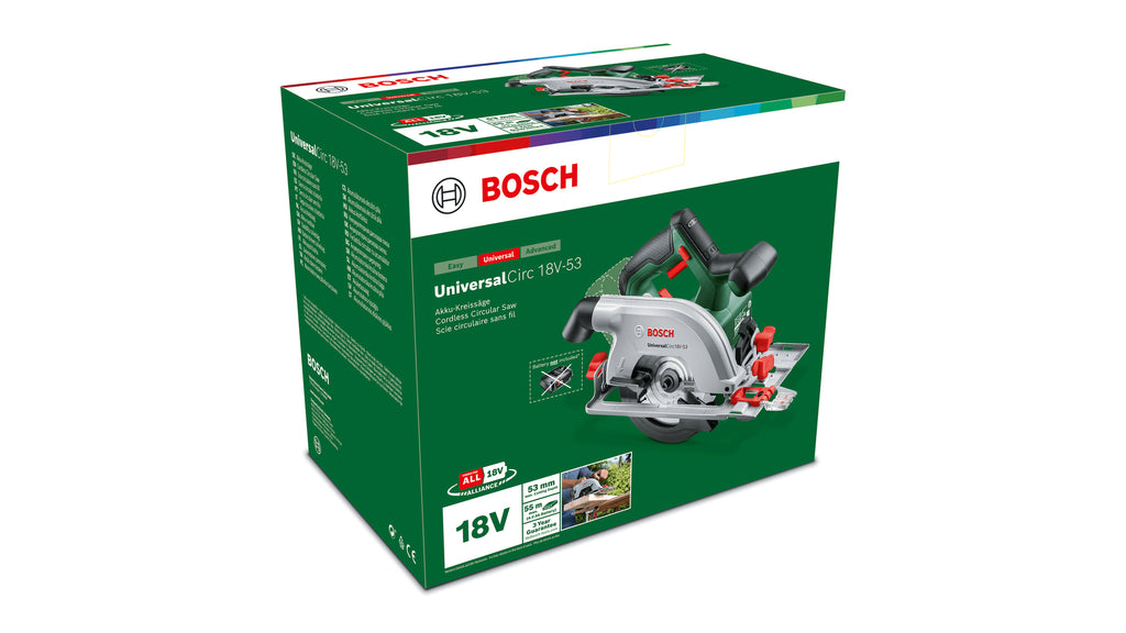 Bosch Bosch Circ 18V-53 16 cm Noir, Vert 4300 tr/min