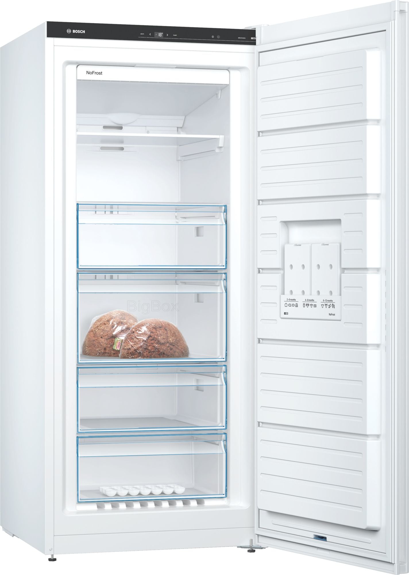 Bosch Bosch Serie 6 GSN51DWDP congélateur Congélateur vertical Pose libre 290 L Blanc