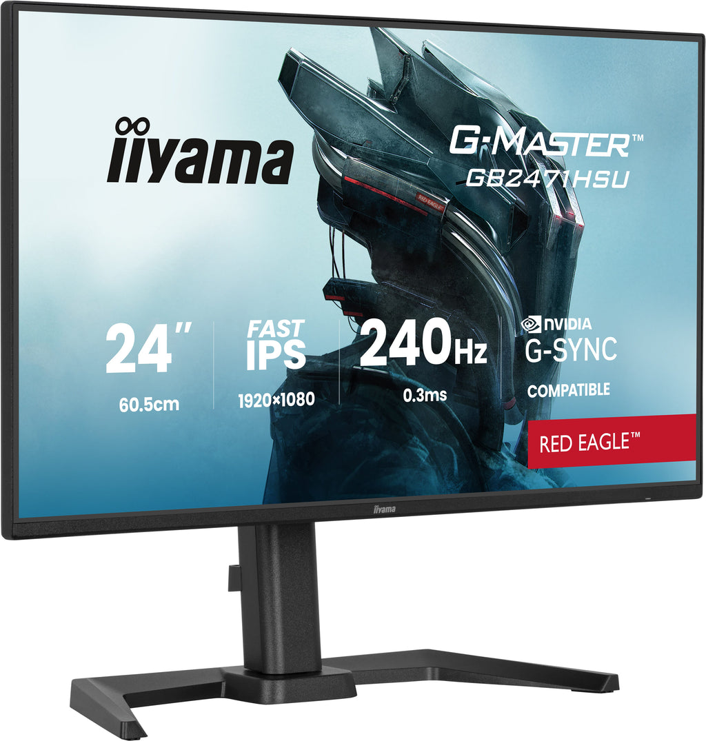 iiyama G-MASTER GB2471HSU-B1 écran plat de PC 60,5 cm (23.8") 1920 x 1080 pixels Full HD Noir