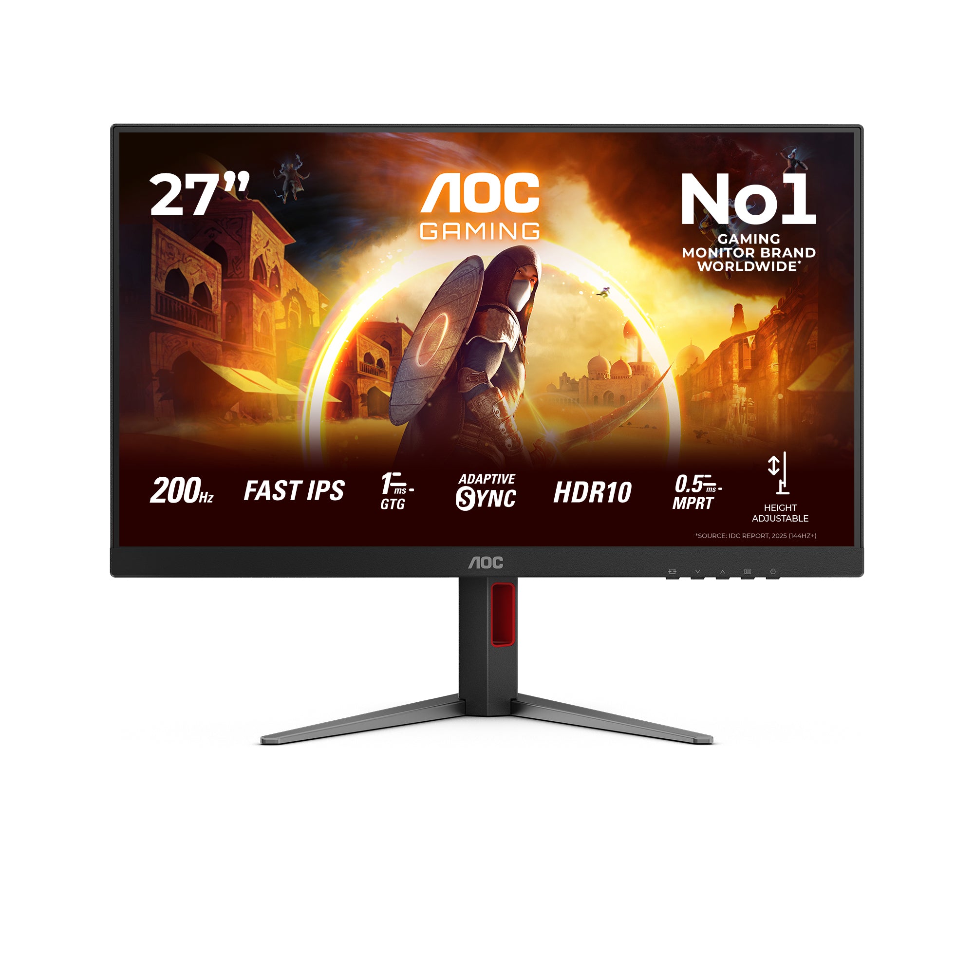 AOC G4 27G4HA écran plat de PC 68,6 cm (27") 1920 x 1080 pixels Full HD LED Noir, Rouge