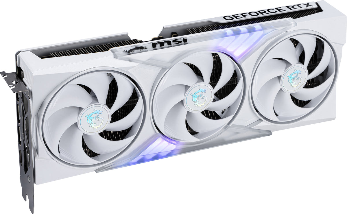MSI GAMING GeForce RTX 5060 TI 16G TRIO OC WHITE NVIDIA 16 Go GDDR7 - vue 4